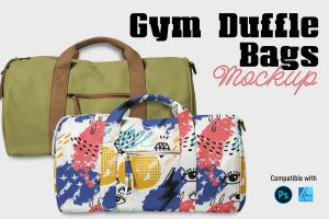 Gym Duffle Bag Mockup