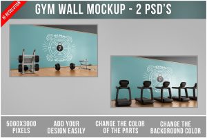 Gym Wall Mockup