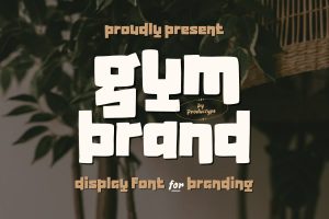 Gymbrand – Display Branding Font