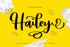 Hailey – Curly Script Font