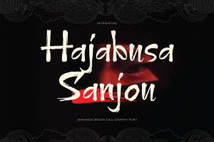 Hajabusa Sanjou – Japanese Font