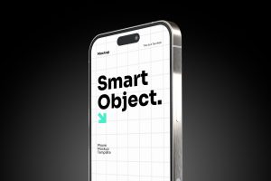 Half Iphone 15 Pro Mockup Template