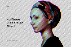 Halftone Dispersion Photo Effect