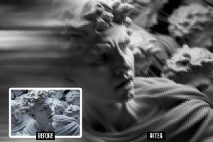 Halftone Dot Photo Effect