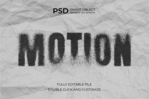Halftone Motion Text Effect