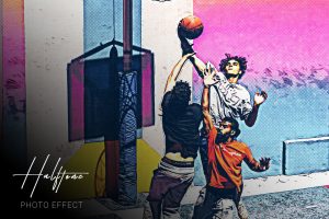 Halftone Photo Effect