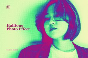 Halftone Photo Effect for Photoshop