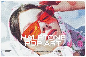 Halftone Pop Art Photo Effect