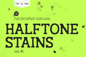 Halftone Stains #1 Texture Pack