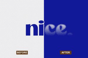 Halftone Text Effect