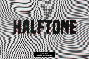 Halftone Text Effect
