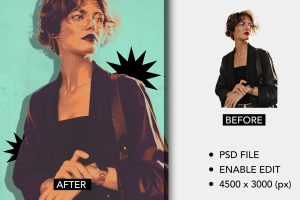 Halftone Vintage Photo Effect