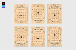 Halloween Bingo Card Template