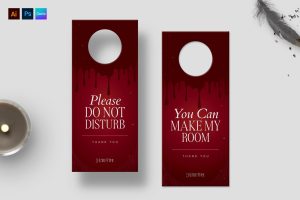 Halloween Door Hanger Template