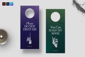 Halloween Door Hanger Template