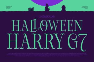 Halloween Harry G7 | Fantasy Horror Movie Typeface