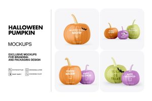 Halloween Pumpkin Mockups