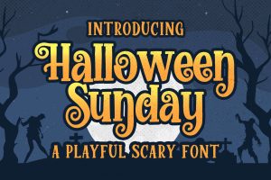 Halloween Sunday – a Playful Scary font