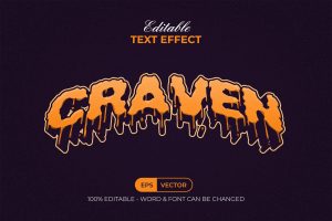 Halloween Text Effect Melted Style