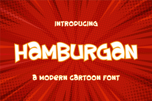 Hamburgan – cartoon font