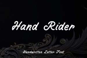 Hand Rider – Handwritten Letter Font
