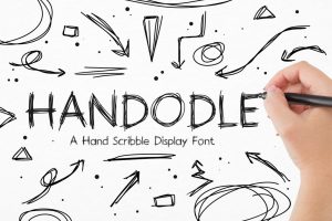 Handodle – A Hand Scribble Display Font