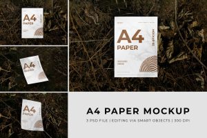 Hands holding paper a4 Mockup