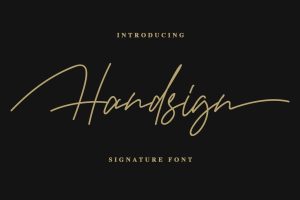 Handsign – Signature Font