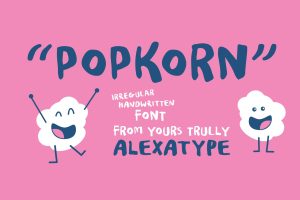 Handwritten Marker Font – Popkorn