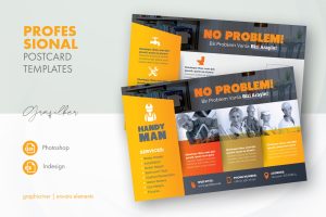 Handyman Postcard Templates