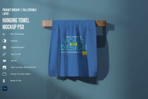 Hanging Towel PSD Mockup