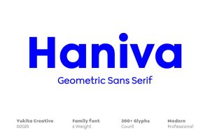 Haniva Geometric Sans Serif
