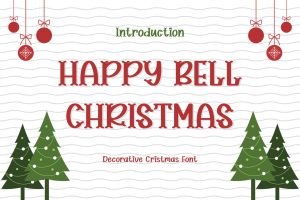 HAPPY BELL CHRISTMAS – Decorative Christmas Font