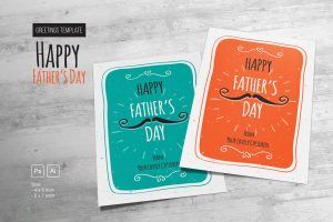 Happy Father&apos;s Day Greetings Template