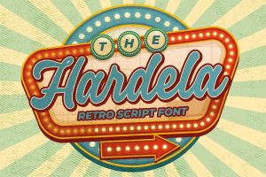 Hardela – Retro Script Font