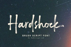 Hardshock – Brush Script Font