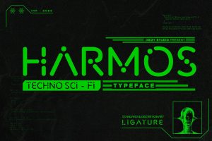 Harmos – Techno Sci-fi Font