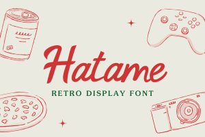 Hatame | Retro Font