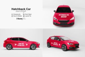 Hatchback Car Mockups