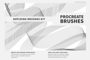 Hatching Procreate Brushes