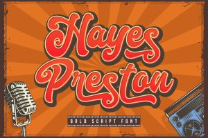 Hayes Preston – Bold Font