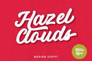 Hazel Clouds Modern Script