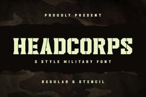 Headcorps – Military Serif Font