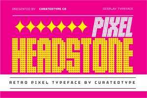 Headston Pixel – Futuristic Display Font