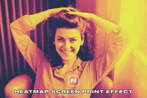 Heatmap Screen Print Effect