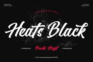 Heats Black – Script Font
