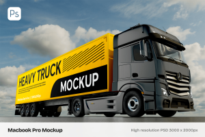 Heavy Truck Mockup