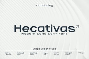 Hecativas – Modern Sans Serif Font