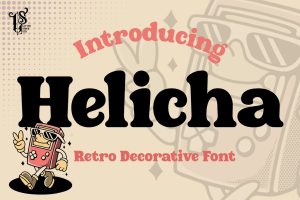 Helicha – Retro cartoon font