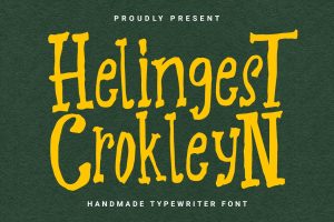 Helingest Crokleyn Handmade Typewriter Font